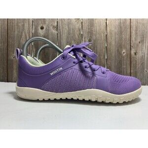 WHITIN Women's Wide Minimalist Barefoot Trail Shoes Zero Drop Purple Size 37